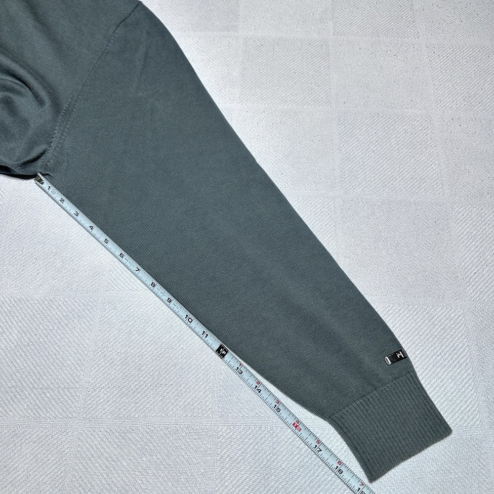 Nike Tiger Woods 1/4 Zip Sweater Mens XL Gray Cotton Cashmere Golf Casual Preppy - Picture 11 of 12